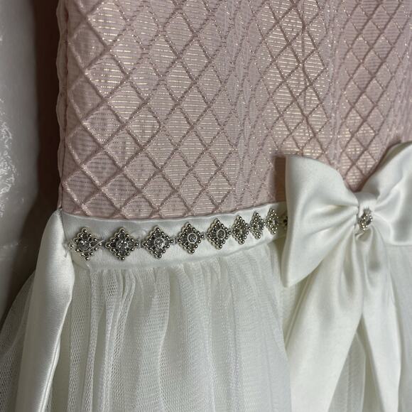 American Princess Girls Dress Size 7 Tiered Tulle Party Formal Wedding Birthday - Picture 4 of 8